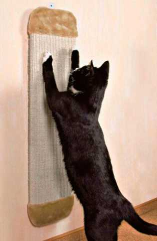 Когтеточка на стену фигурная ЧЕРЕПАХА из ковролина с канатом +мята. BLACK CAT.