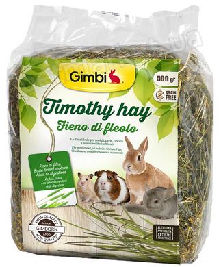 GimBi Timothy Hay сено тимофеевки для грызунов - 500 г Petmarket