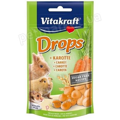 Vitakraft DROPS Carotte - лакомство для грызунов (морковь) Petmarket