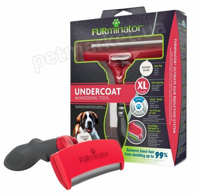 Furminator DOG SHORT HAIR XL - инструмент для вычесывания шерсти у короткошерстных собак весом более 41 кг Petmarket