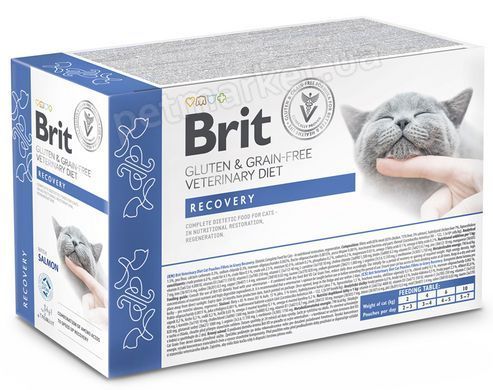 Brit GF VetDiets Care Recovery Salmon - вологий корм для відновлення харчування котів (лосось) Brit GF VetDiets Care Recovery Salmon - вологий корм для відновлення харчування котів (лосось) Petmarket