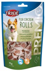 Trixie PREMIO Chicken & Pollock Rolls - лакомство для собак (курица/лосось) - 75 г Petmarket
