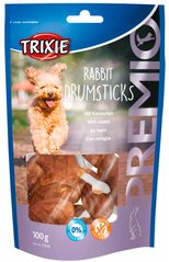 Trixie PREMIO Rabbit Drumsticks - лакомство косточка с кроликом для собак - 100 г / 8 шт. Petmarket