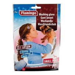 Flamingo WASHING GLOVE DOG - влажная рукавица-салфетка для мытья собак без воды - L Petmarket