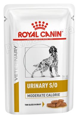 Royal Canin Urinary S/O Moderate Calorie низкокалорийный влажный корм при мочекаменной болезни у собак - 100 гх12 шт Petmarket