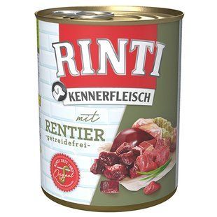 Rinti Kennerfleisch mit Rentier - Ринти Оленина - беззерновой влажный корм для собак Petmarket