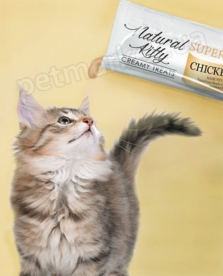 Natural Kitty Creamy Treats Chicken & Quinoa - кремовые лакомства для кошек (курица/киноа) Petmarket