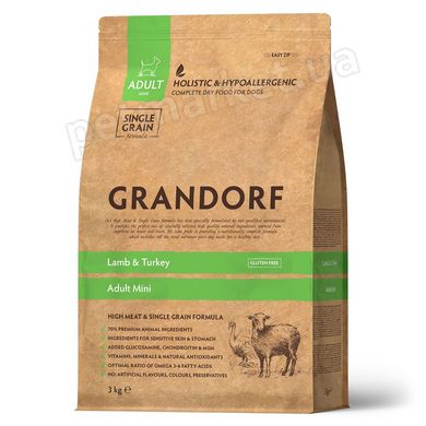 Grandorf MINI BREEDS Lamb & Turkey - корм для взрослых собак мелких пород (ягненок/индейка) - 1 кг % Petmarket