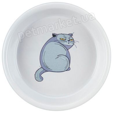 Trixie Ceramic Bowl - миска керамічна с принтом для котів Petmarket