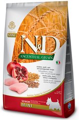 N&D Senior Mini Chicken & Pomegranate низькозерновий корм для літніх собак міні порід (курка/гранат) - 2,5 кг Petmarket