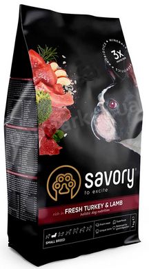 Savory Small BREED Turkey & Lamb - корм для собак мелких пород (индейка/ягненок) - 8 кг Petmarket