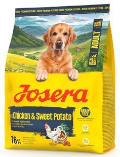 Josera Chicken & Sweet Potato Adult Medi/Maxi (Nature Energetic) - беззерновий корм із підвищеним вмістом протеїну для собак (курка/картопля) - 12,5 кг Petmarket