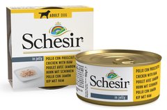 Schesir CHICKEN & HAM - Курица/Ветчина - консервы для собак - 150 г Petmarket