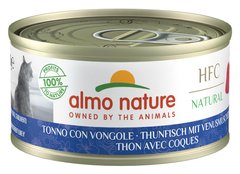 Almo Nature HFC Natural Тунец/моллюски - влажный корм для кошек, 70 г Petmarket