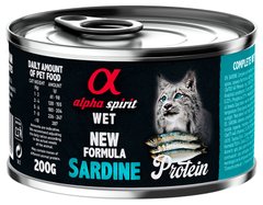 Alpha Spirit Adult Cat Sardine - консервы для кошек (сардина) Petmarket