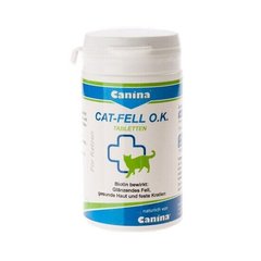 Canina Cat FELL O.K. - добавка с биотином для кожи и шерсти кошек - 100 табл. Petmarket