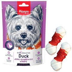 Wanpy Duck Jerky & Rawhide Wraps - Кістка з вузлами та в'яленою качкою - ласощі для собак Petmarket