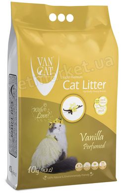 VanCat VANILLA - комкующийся наполнитель для кошачьего туалета (аромат ванили) - 5 кг Petmarket