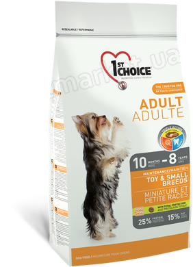 1st Choice ADULT Toy & Small Breeds - корм для собак мініатюрних та дрібних порід - 350 г Petmarket