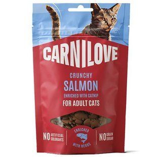 Carnilove Crunchy Snack Salmon with Catnip - лакомство для кошек (лосось/мята) - 50 г Petmarket