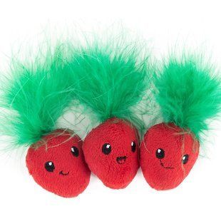 Catstages Straw-Babies Cat Dental Catnip Toy - Кетстейджес - іграшка для котів з пір&rsquo;ям та котячою м&rsquo;ятою - 3 шт Petmarket