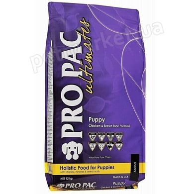 Pro Pac ULTIMATES PUPPY Chicken & Brown Rice Formula - корм для щенков (курица/коричневый рис) - 20 кг Petmarket