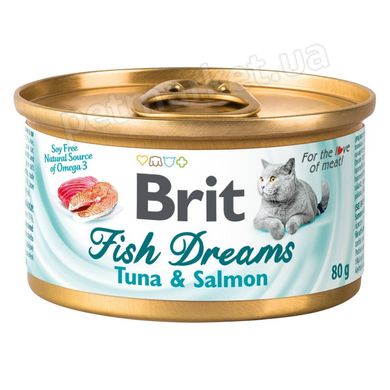 Brit Cat Fish Dreams Tuna & Salmon - консерви для кішок (тунець/лосось) 80 г % Petmarket