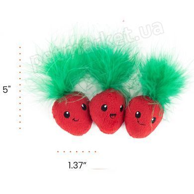 Catstages Straw-Babies Cat Dental Catnip Toy - Кетстейджес - іграшка для котів з пір&rsquo;ям та котячою м&rsquo;ятою - 3 шт Petmarket