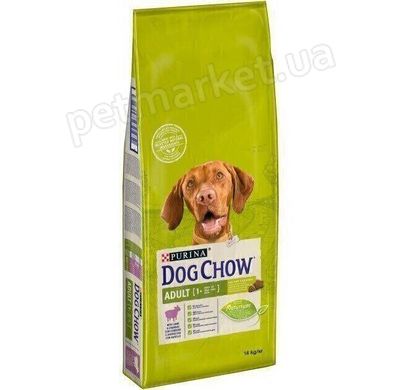 Dog Chow ADULT Lamb & Rise - корм для дорослих собак всіх порід (ягня/рис) - 14 кг Petmarket