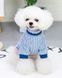 Dobaz Powder трикотажний светр для собак - L, Сіро-блакитний %