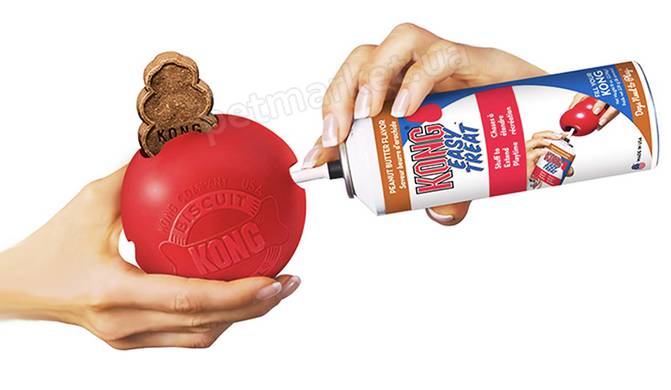 Kong Biscuit Ball - Мяч с отверстием для лакомств для собак крупных пород Petmarket
