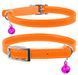 Collar WAUDOG Glamour - шкіряний нашийник для котів та кошенят, 22-30 см, ментоловий Petmarket