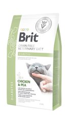 Brit VetDiet DIABETES - беззерновий корм для кішок при діабеті (курка/горох) - 2 кг Petmarket