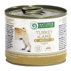 Nature's Protection Light Turkey & Lamb влажный корм для собак с лишним весом - 200 г Petmarket