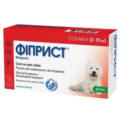 KRKA ФІПРИСТ - краплі для собак від бліх та кліщів вагою 2-10 кг Petmarket