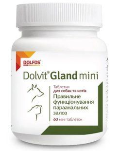 Dolfos Dolvit Gland Mini &mdash; Долфос Долвит Гленд Мини &mdash; таблетки для здоровья параанальных желез у кошек и собак мелких пород &mdash; 60 табл Petmarket