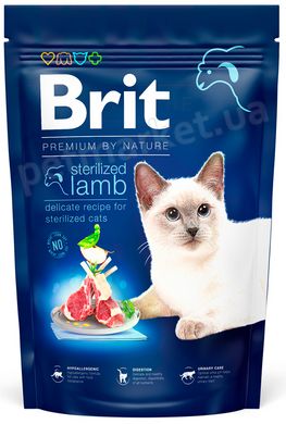 Brit Premium by Nature Sterilized Lamb - корм для стерилизованных кошек и котов (ягненок) - 8 кг Petmarket