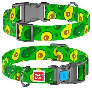Collar WAUDOG Nylon Авокадо - нейлоновий нашийник для собак - 35-58 см Petmarket