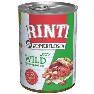 Rinti Kennerfleisch mit Wild - Ринти Дичь - беззерновой влажный корм для собак Petmarket
