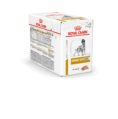 Royal Canin URINARY S/O AGEING 7+ - влажный корм для пожилых собак при мочекаменной болезни (паштет) - 85 г х 12 шт Petmarket