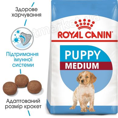 Royal Canin Medium PUPPY - корм для цуценят середніх порід - 15 кг % Petmarket