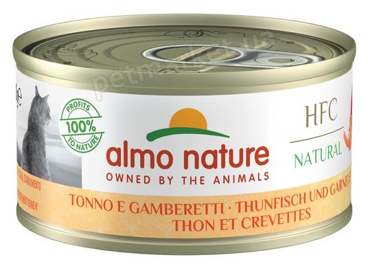 Almo Nature HFC Natural Тунец/креветки влажный корм для котов - 150 г Petmarket
