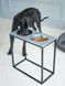 Harley and Cho DINNER STONE Black - миски на каменной подставке для средних и крупных собак - Серый, XL20