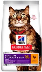 Hill's Sensitive Stomach & Skin - корм для котів з чутливим травленням та шкірою (курка) - 7 кг % Petmarket