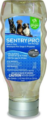 Sentry PRO Ginger шампунь від бліх і кліщів для собак та цуценят - 45 мл Petmarket