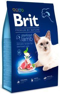 Brit Premium by Nature Sterilized Lamb - корм для стерилізованих кішок та котів (ягня) - 8 кг Petmarket
