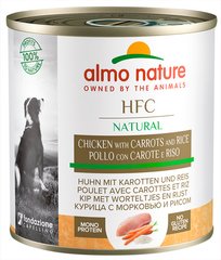 Almo Nature HFC Natural Курка/морква/рис вологий корм для собак - 280 г Petmarket