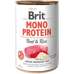 Brit MONO PROTEIN Beef & Rice - консерви для собак (яловичина/рис) - 400 г Petmarket