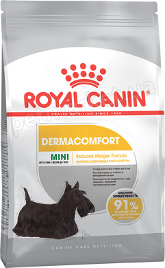 Royal Canin MINI DERMACOMFORT - корм для собак дрібних порід з чутливою шкірою - 3 кг Petmarket