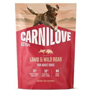 Carnilove Active Lamb & Wild Boar Adult Dogs - беззерновой корм для собак всех пород (ягненок/дикий кабан) Petmarket